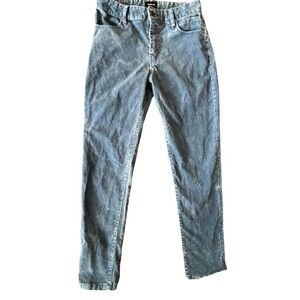 635-Blue acid wash corduroy skinny jeans #acidwash #corduroy #quiksilver